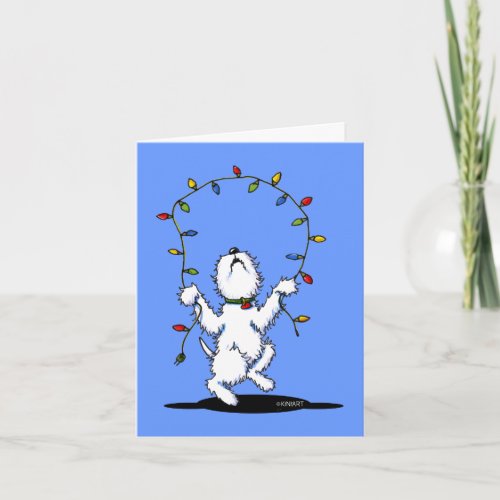 Joyful Christmas Westie Greeting Cards