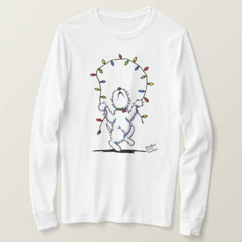 Joyful Christmas Westie light apparel Shirt