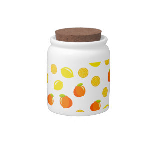 Joyful Citrus: Lemons & Oranges Candy Jar