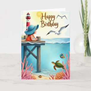 Joyful Coastal Birthday Card