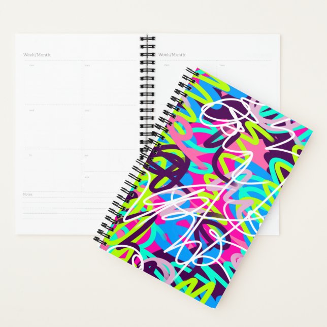 Joyful Colors Modern Abstract  Planner (Display)