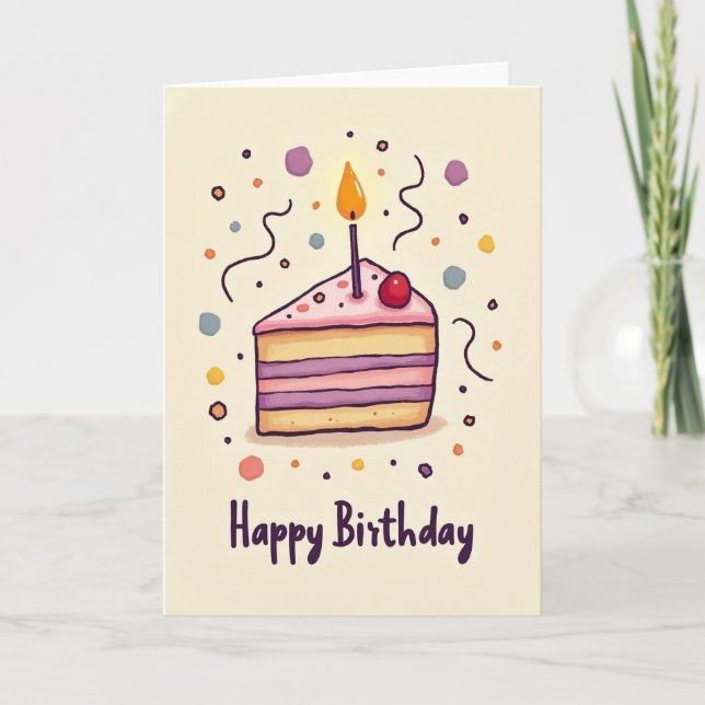 Joyful Confetti Art Card (Front)