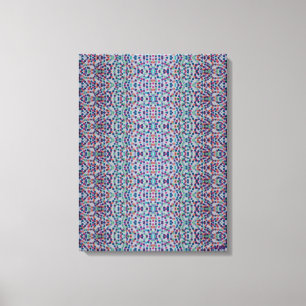 Joyful Confetti Mosaic II Stretched Canvas Print