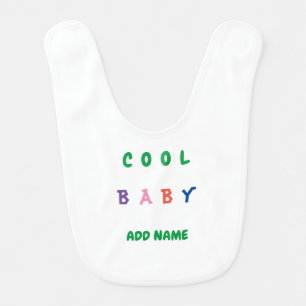 Joyful Cool Funny New Infant Personalized Text Baby Bib