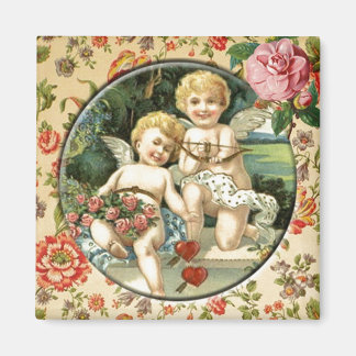 Joyful Cupid Vintage Custom Magnet