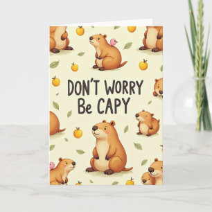 Joyful Cute Animal Birthday Card