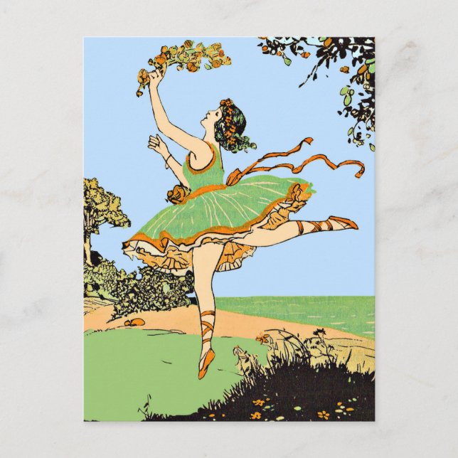 joyful dancer print postcard (Front)