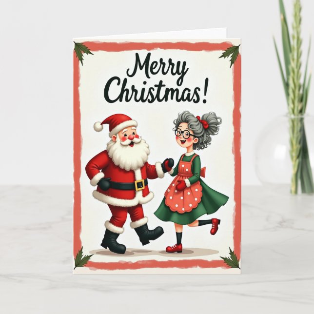 Joyful Dancing Pair Card (Front)