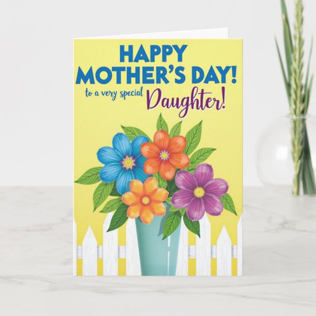 Joyful Daughter Mothers Day Card (Front)