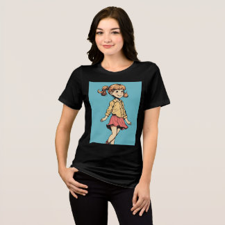 Joyful Discovery: A Little Girl Reaching Out Tri-Blend Shirt