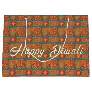 Joyful Diwali Festival Large Gift Bag