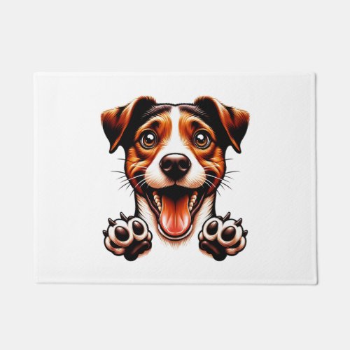 Joyful Dog Delight Classic T_Shirt Doormat