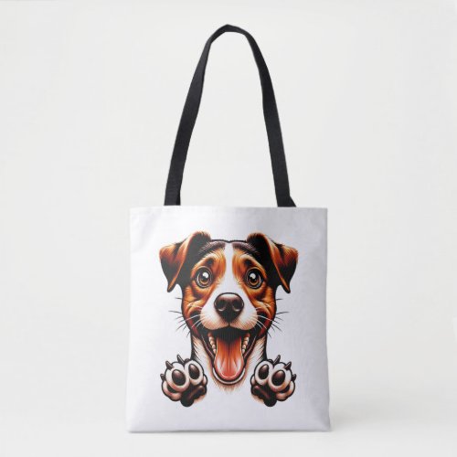 Joyful Dog Delight Classic T_Shirt Tote Bag