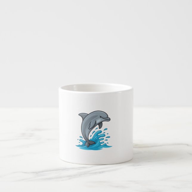Joyful Dolphin Splash - Specialty Mug (Front)