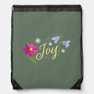 Joyful Drawstring Backpack