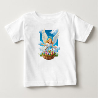 Joyful Easter Angel with Basket Baby T-Shirt