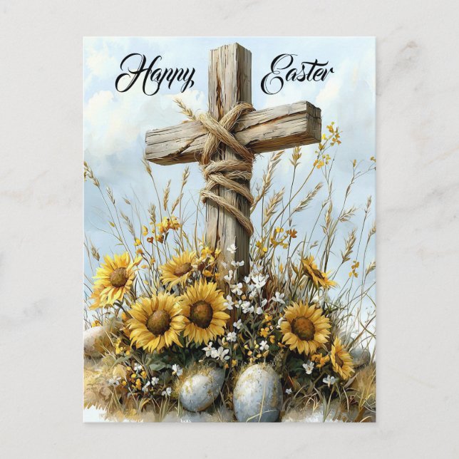 Joyful Easter Blessings Holiday Postcard (Front)