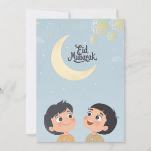 Joyful Eid al-Fitr Design Holiday Card