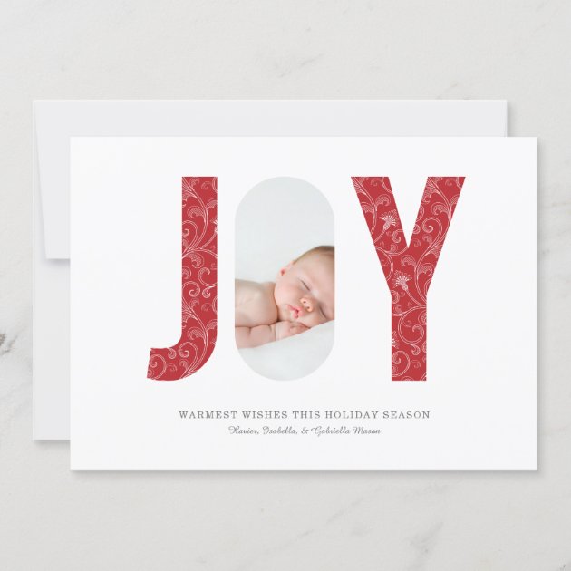 Joyful Elegance Photo Holiday Card