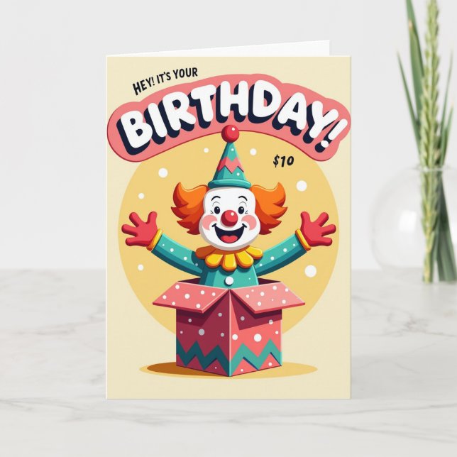 Joyful Entertainer Birthday Card (Front)
