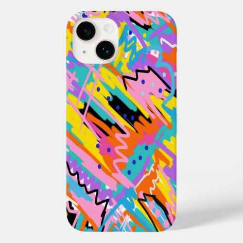 Joyful Expression Abstract Print Case_Mate iPhone 14 Case