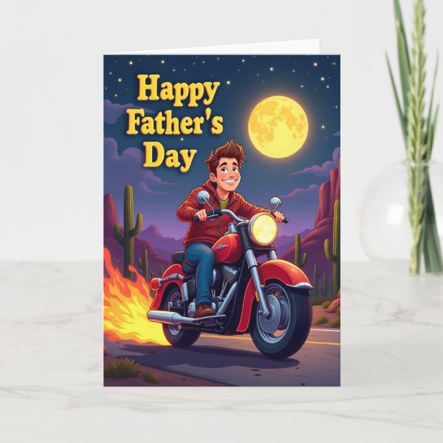 Joyful Fathers Day Bike Card (Front)