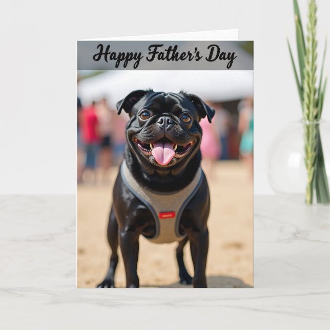 Joyful Fathers Day Portrait Card (Front)