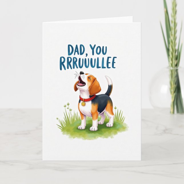 Joyful Fathers Day Puppy Card (Front)