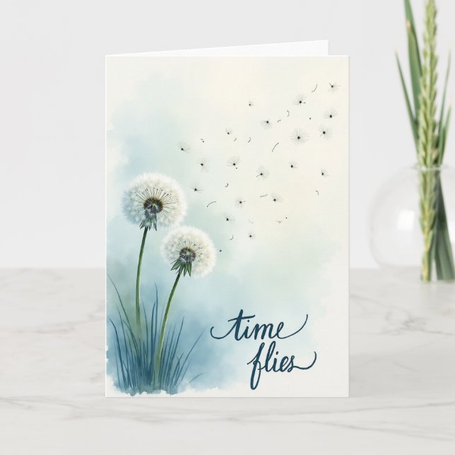 Joyful Feathery Seed Card (Front)