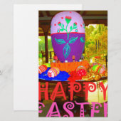 Joyful Festive Springtime Easter Colorful Eggs Art (Front/Back)