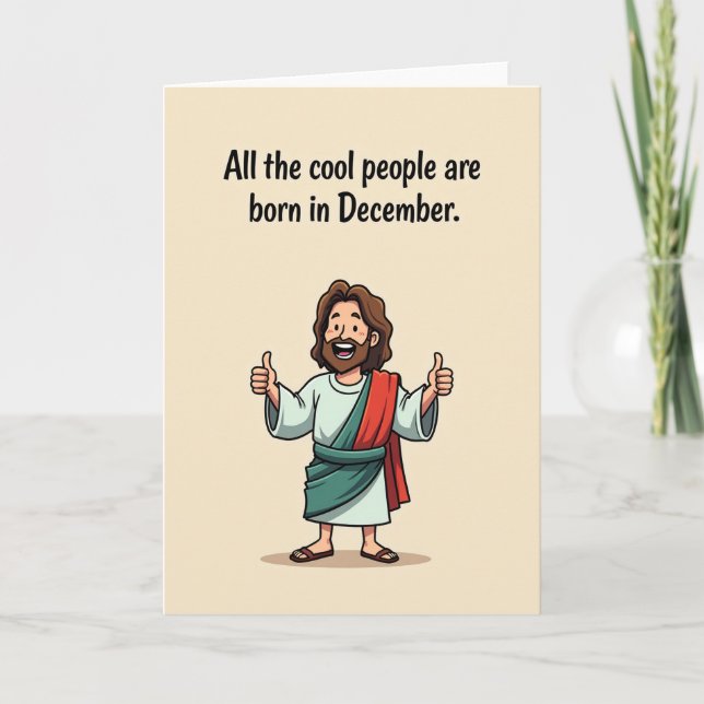 Joyful Figure Birthday Card (Front)