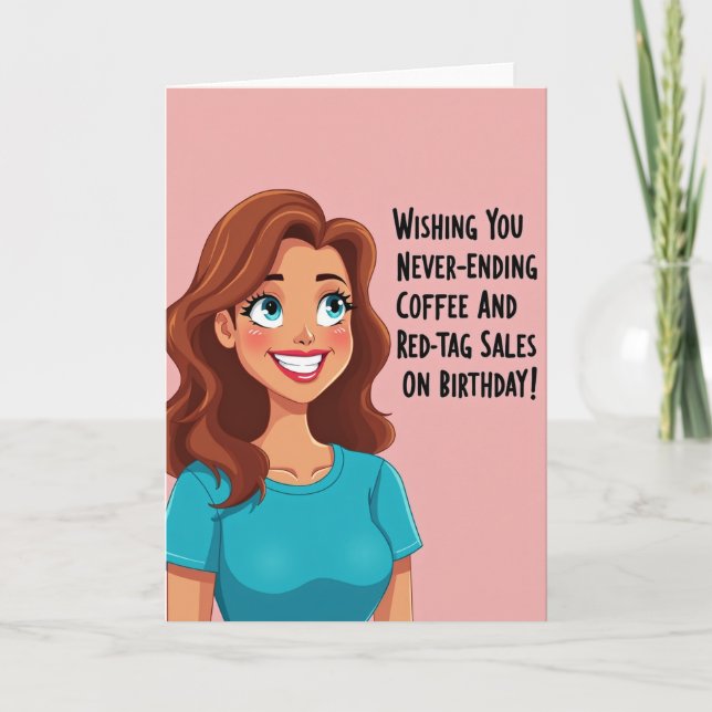 Joyful Figure Bright Birthday Card (Front)