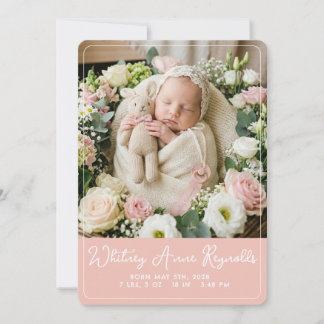 Joyful Flat Announcement Card