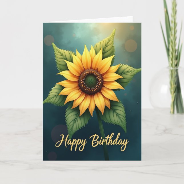 Joyful Floral Bloom Card (Front)