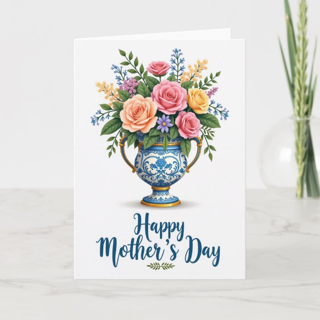Joyful Floral Mothers Day Card (Front)