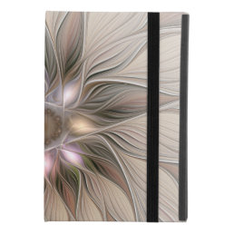Joyful Flower Abstract Beige Brown Floral Fractal iPad Mini 4 Case