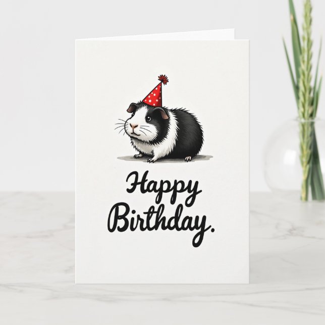 Joyful Fluffy Birthday Card (Front)
