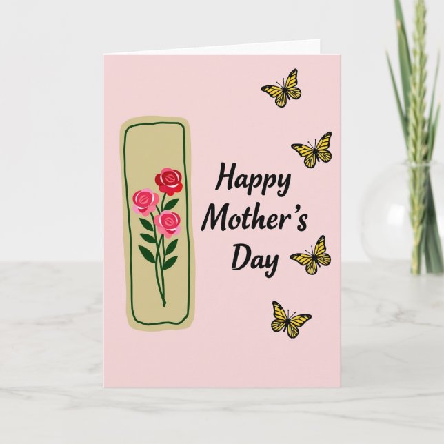 Joyful Flutter Mothers Day Card (Front)