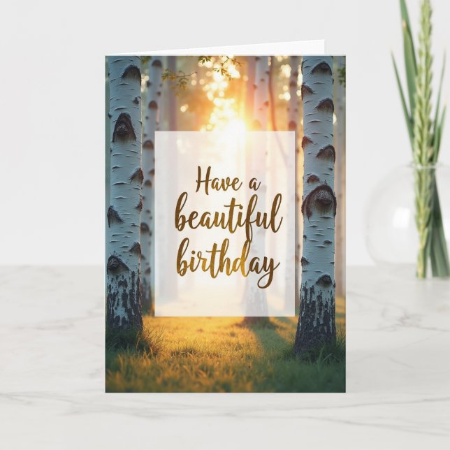 Joyful Forest Birthday Card (Front)