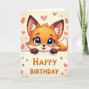 Joyful Fox Art Card