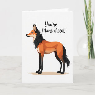 Joyful Fox Like Creature Card