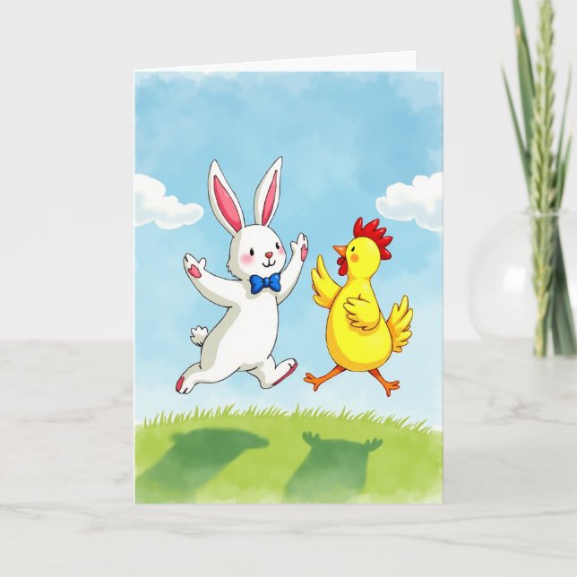 Joyful Friends Animated Leap Card (Front)