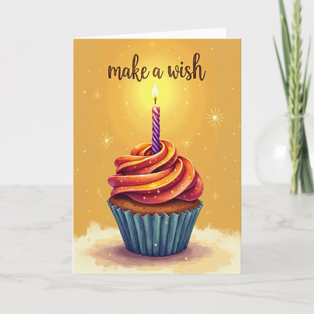 Joyful Frosted Cake Card (Front)
