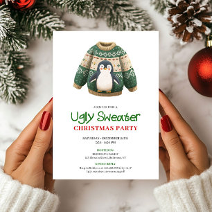 Joyful Funny Ugly Sweater Christmas Invite