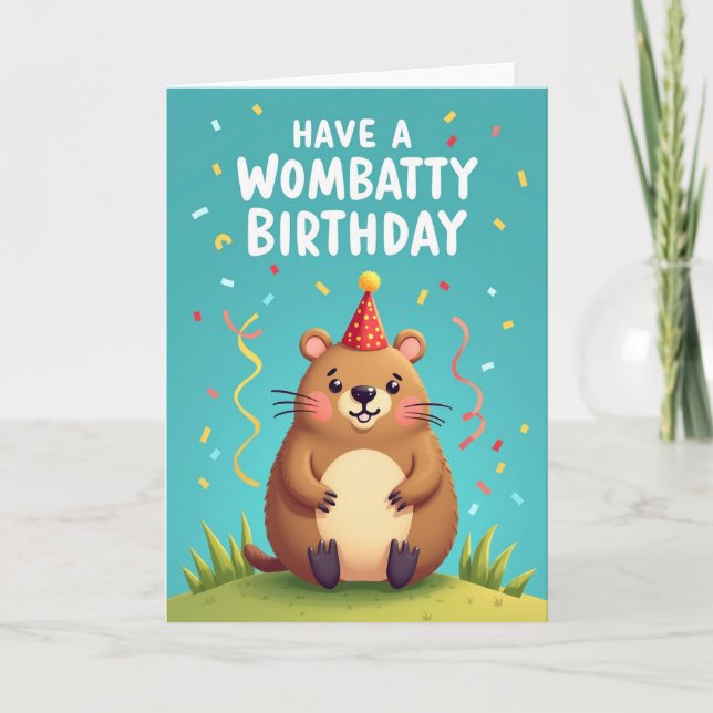 Joyful Furry Creature Card (Front)