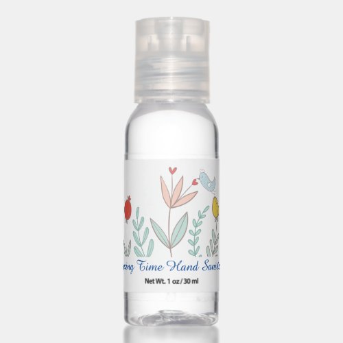 Joyful Garden Bird Hand Sanitizer Travel Bottle