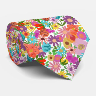 Joyful Garden Bloom Neck Tie