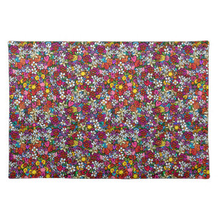 Joyful Garden Floral Cloth Placemat