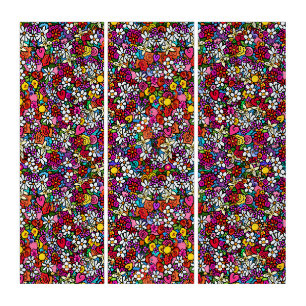 Joyful Garden Groovy Triptych
