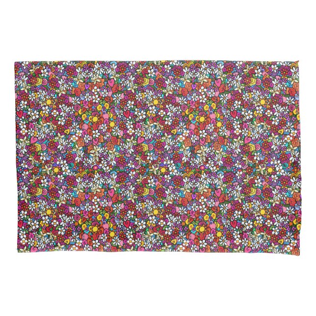 Joyful Garden Pillow Case (Front)